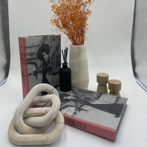 Luxury Handmade Modern Fashionable <b>Book</b> Box Customisable Hardcover Wood Table <b>Decoration</b> Flower Shape High Quality Wholesale - Product Image 1