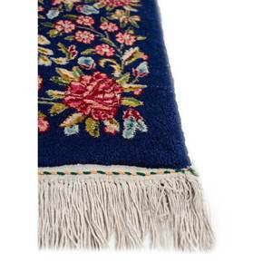 Alfombra de Lana Anudada a Mano Aalam Azul Pae-5206 con Patrón Floral Rectangular 9x12 para Sala de Estar, Decoración de Pasillo para Adolescentes - Product Image 4