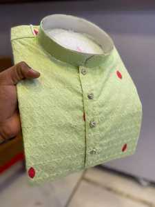 Handmade <b>Men</b> Premium Designer Cotton Kurta Stylish Ethnic Casual and Wedding <b>Wear</b> for <b>Festive</b> Occasions Stylish Ethnic Clothing - Product Image 3