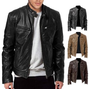 OEM ODM Hombres Chaqueta de cuero Logotipo personalizado Moda Bomber Prendas de abrigo Proveedor - Product Image 2