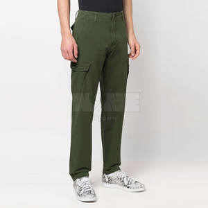 กางเกงคาร์โก้ทรงตรงสไตล์ลำลองกางเกงผ้าแคนวาสขายโลโก้ออกแบบได้ตามต้องการ - Product Image 3