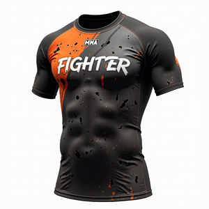 BJJ Rash Guard personnalisé Équipement MMA sublimé en gros pour l'entraînement sportif de combat compétitif - Product Image 3