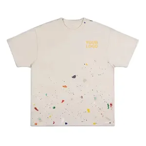 T-shirt pour hommes Impression de t-shirt surdimensionné vierge populaire pour hommes avec logo personnalisé - Product Image 5