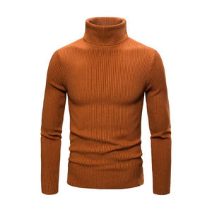 Suéter de Hombre de la Mejor Calidad, Personalizable, Tejido de Punto, Cuello Alto, Forrado, Suéteres y Sudaderas con Capucha, Ajuste Entallado, Suéter de Punto - Product Image 1
