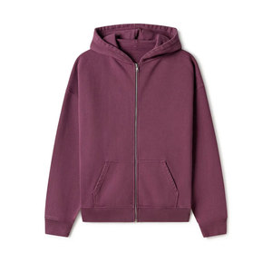 High Quality 100% Cotton <b>Thick</b> Fleece <b>Hoodies</b> for <b>Men</b> Wholesale Custom Print Streetwear Zipper for Winter Season <b>Hoodies</b> - Product Image 1