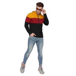 Moda hombres Sudadera con capucha Casual deportes Color sólido suelta con capucha Casual deportes hombres Tops Muti-color ropa de hombre hombres sudaderas con capucha - Product Image 2