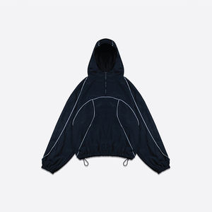 Conjunto deportivo de dos piezas para hombre, de nailon y poliéster, para invierno, con chaqueta cortavientos y pantalones de chándal. - Product Image 3