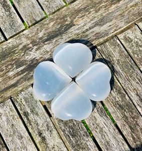 VENTE CHAUDE BELLE PIERRE EN FORME DE COEUR PUFFY SÉLÉNITE/COEUR PUFFY SÉLÉNITE POUR LA GUÉRISON | VRAC DE CRISTAL REIKI D'AGATE ÉLÉGANTE - Product Image 3