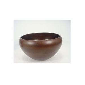 Bol de service en bois de bambou de conception classique bol de service rond en relief naturel pour salade soupe de riz bol de service alimentaire - Product Image 1