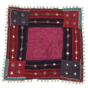 Bordado espejo trabajo indio Vintage hecho a mano parche costura artesanía algodón tela tradicional Kutch Boho arte bordado hecho a mano - Product Image 2