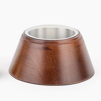 Brûleur d'encens Bakhoor moderne en bois et métal, forme conique perforée, avec couvercle ventilé en dôme, pour Oud arabe, fait main, écologique, Moyen-Orient