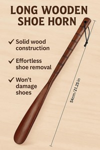 ตัวยกรองเท้าไม้ตัวยาวหรูหราคุณภาพสูงสำเร็จรูปสวมใส่สบายใช้งานได้จริงสำหรับผู้ชายผู้หญิงใช้ในบ้านสำนักงานที่อินเดีย - Product Image 3