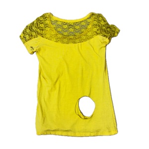 Polyester personnalisé avec dentelle fantaisie T-shirt pour femmes décoration supplémentaire OEM T-shirt pour femmes tenue de fête T-shirts pour filles - Product Image 6