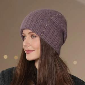 Gorro en blanco de moda clásico Unisex de alta calidad, gorro de estilo ruso, gorro de viaje informal, gorro de invierno, gorro de punto para mujer - Product Image 6