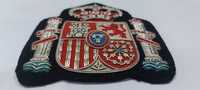 Écussons et badges en polyester brodés à la main, fil de bouillon, logo personnalisé, couleur personnalisée, service OEM/ODM, étiquettes tissées pour vêtements sur mesure
