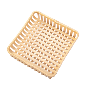 ตะกร้าไม้ไผ่สานทรงสี่เหลี่ยมดีไซน์สะดุดตาใหม่สำหรับเก็บผลไม้และของตกแต่งงานปาร์ตี้ - Product Image 3