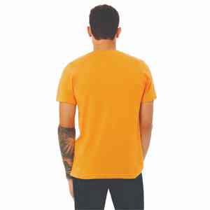 เสื้อยืดคอกลมสำหรับผู้ชายผ้าคอตตอนผสมทรงสลิมฟิตแขนสั้นระบายอากาศได้ดี - Product Image 1