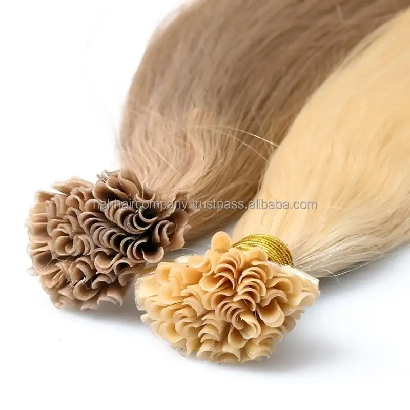 Wholesale Double Drawn Human hair extensions Keratin hair Extensions Flat Tip Hair