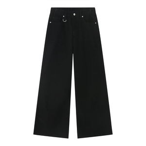 Premium <b>Men</b>’s <b>Wide</b> <b>Leg</b> Baggy <b>Jeans</b> Heavyweight Denim Fabric Relaxed Fit Vintage Washed Streetwear Pants High Quality Wholesale - Product Image 2