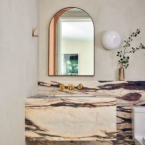 Modern Metal Wall Mirror Gold Finished Decorative Attractive Hanging Wall Mirror For Hotel Decor / Home Ornaments - Product Image 3