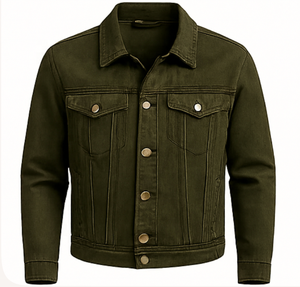 Veste en jean zippée de haute qualité personnalisée pour hommes veste en jean oversize vintage pour moto de course streetwear pour hommes - Product Image 1