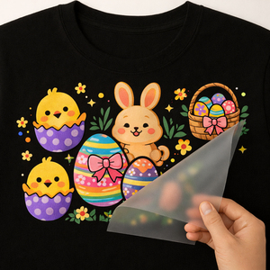 Suministros para las Fiestas de Pascua, Decoración con Caloraplast, Huevos, Regalos, Transferencia DTF para Ropa de Niños - Product Image 3