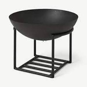 Brasero sur pied en fer forgé personnalisé, finition rustique, chauffage extérieur, emballage sur mesure, brasero de jardin QAMAR OVERSEAS QO-1355AB - Product Image 2