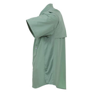 Custom Wholesale manga curta poliéster Spandex mistura dos homens pesca caminhadas camisas de secagem rápida camisas de pesca dos homens para exterior - Product Image 5