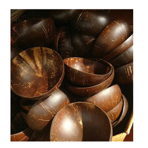 Bol décoratif en coquille de noix de coco, charme rustique pour les maisons écologiques, les tables de café, les porte-plantes et les projets d'affichage créatifs - Product Image 3