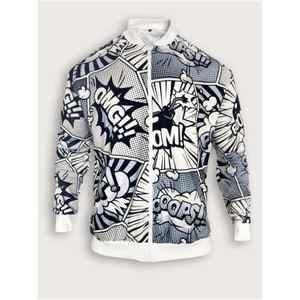 Chaqueta de Béisbol con Estampado 3D, Estilo Nuevo de Invierno, Chaqueta de Forro Polar 100% Poliéster con Estampado por Sublimación, Talla Grande, para Hombre, con Botones - Product Image 1