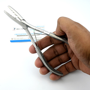 <b>Micro</b> Nano <b>Ring</b> <b>Hair</b> Crimping Plier Quick-Release 2-Hole Pre-Bonded <b>Hair</b> <b>Extension</b> Tool for Seamless Microbead Stainless Steel - Product Image 1