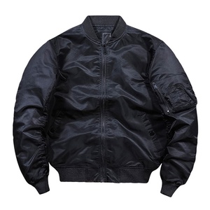 Best Selling Custom Design Bomber <b>Jacket</b> High Quality Polyester Fabric Stand <b>Collar</b> Oversize Casual Wear Bomber <b>Jacket</b> for man - Product Image 1