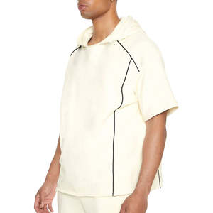 Sudadera con capucha de peso pesado bordada con estampado personalizado sudadera pulóver de gran tamaño de lana cálida para hombres otoño - Product Image 2