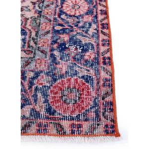 Tapis en laine noués à la main de grande taille, style vintage, motif médaillon rouge et orange, pour salon ou couloir - Pae-2342 - Product Image 4