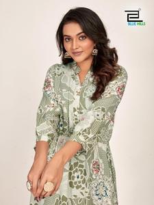 Conjunto de Kurti Corto de Rayón con Estampado Digital de 14 kg, Estilo Occidental, Ropa Casual de Diseñador para Mujer, Fabricante de India - Product Image 5