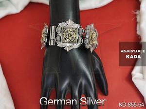 German Silver Polish Jewelry Accessories Antique Style Party Wear German Silver Jewellery Designer Wear German Silver <b>Kada</b> - Product Image 6