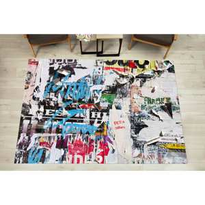 Alfombra con Diseño de Grafiti: Alfombra Moderna y Colorida, Antideslizante, con Pelo Suave - Product Image 3