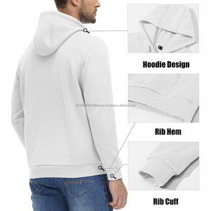 Sweat-shirts brodés de haute qualité, logo personnalisé, design personnalisé pas cher, 100% coton, vente en gros de sweat-shirts pour hommes - Product Image 4