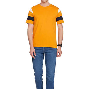 Verano 100% algodón grueso sólido camiseta hombres casual cuello redondo Camiseta básica hombre alta calidad Camiseta clásica para el último diseño - Product Image 4