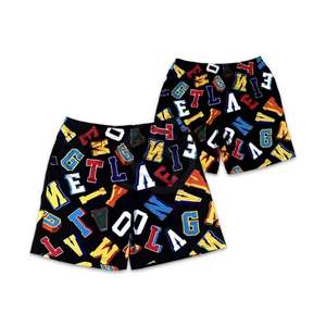 Pantalones Cortos de Malla Transpirable Personalizados al por Mayor, Casuales, Ecológicos, con Servicio OEM, con Cintura Cómoda - Product Image 1