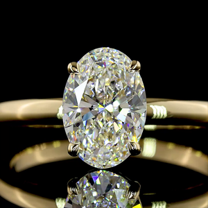 แหวนหมั้นเพชรทรงรี 1.26 กะรัต ทองคำขาว 14K งานฝีมือสุดหรูสำหรับเจ้าสาว - Product Image 2