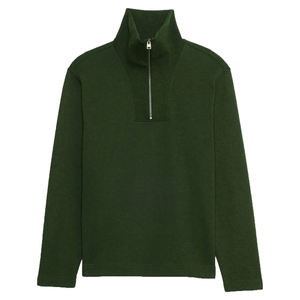 <b>Men's</b> High Quality Quarter <b>Zip</b> <b>Sweatshirt</b> OEM Custom logo Embroidery Unisex <b>Sweatshirt</b> Heavyweight <b>Half</b> <b>Zip</b> <b>Men</b> <b>Sweatshirts</b> - Product Image 5