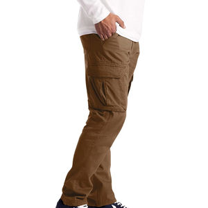 Pantalon décontracté en coton de luxe personnalisé de haute qualité avec poche Jogger évasé Cargo Pantalons pour hommes Pantalons empilés à cordon de serrage pour hommes - Product Image 3