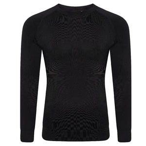 Men's Casual Slim Winter <b>Thermal</b> Underwear Set Stand Collar Canvas <b>Fleece</b> with Zipper Closure Embroidered Front Logo OEM Service - Product Image 6