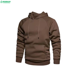 Sweat à capuche unisexe en molleton 100 % coton, teint uni, haute qualité, avec impression thermique en relief, idéal pour l'hiver - Product Image 6