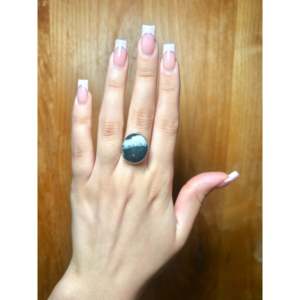 Bague de championnat Navajo faite à la main en argent sterling et buffle blanc, sertie de pierres, plaqué or rose, taille 7, élégante et tendance, cadeau idéal - Product Image 4