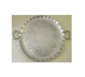 Plateau de service en aluminium de haute qualité Meilleure vente Boissons décoratives Plateau de service artisanat meilleur prix - Product Image 4