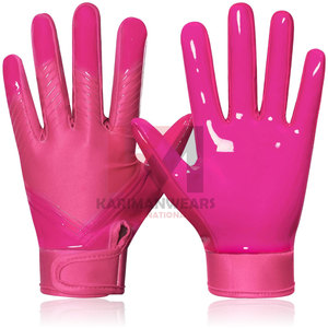 Vente en gros de gants de football américain avec logo personnalisé gants récepteurs à haute adhérence pour hommes, femmes et enfants gants de football américain - Product Image 1