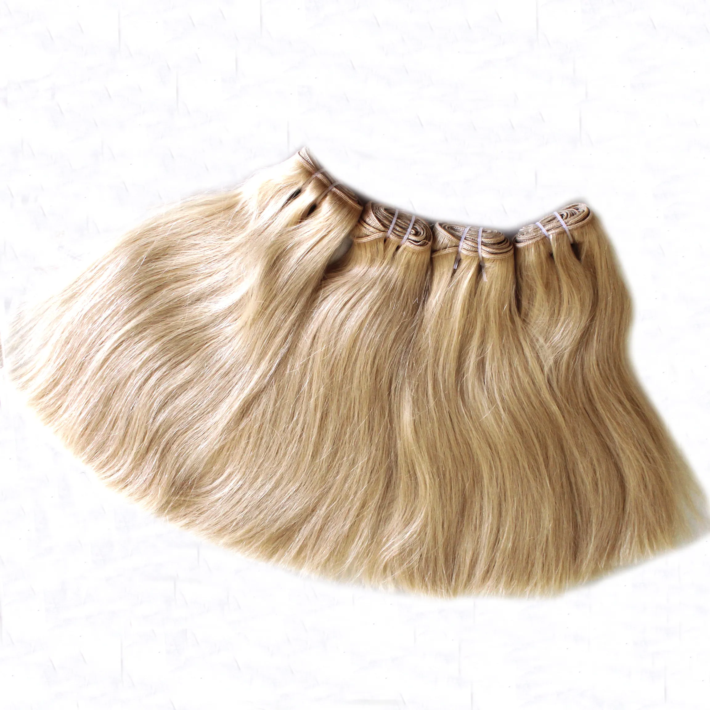 Extensões macias do cabelo louro Cabelo vietnamita, vendedor mais barato que vendeu a extensão do cabelo mais virgem Ligação loira ondulada da queratina