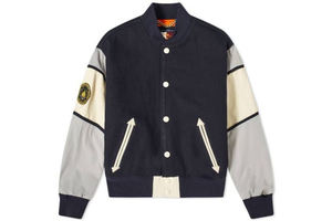 Qualité supérieure Letterman College Bomber Jacket Winter Varsity Jacket Manches en cuir de vachette XS-5XL toutes les couleurs à capuche noir - Product Image 6